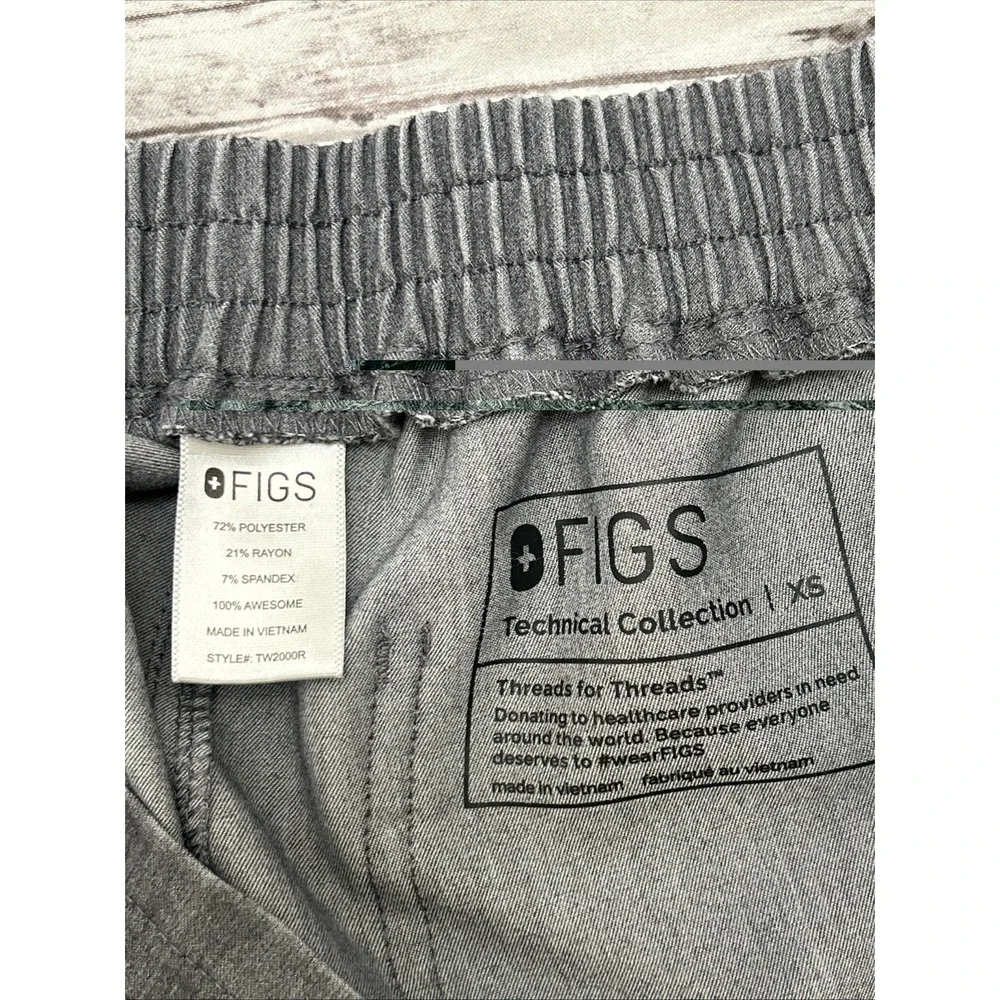 Figs Technical Collection Women's Yola Graphite Gray Scrub Pants Medical Size XS - Picture 5 of 11